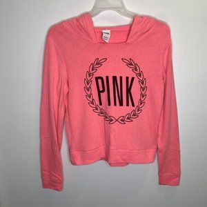 Pink Victoria's Secret Womens S Pink Long Sleeve Hoodie